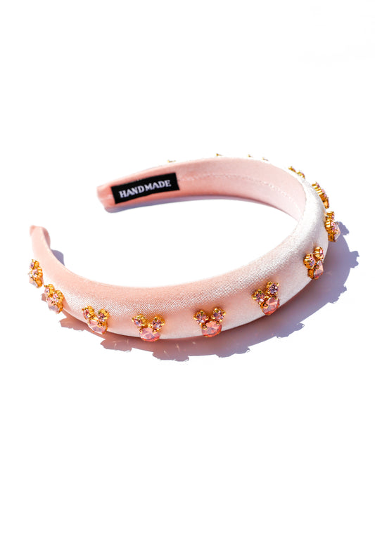 Rhinestone Velvet Princess Headband